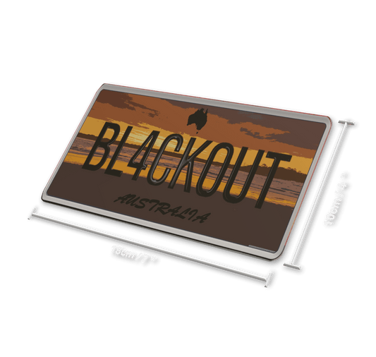 Blackout Plate Cover - Australia Motorcycle - Replacement Glass