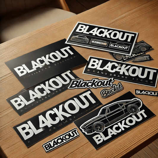 blackout plate stickers