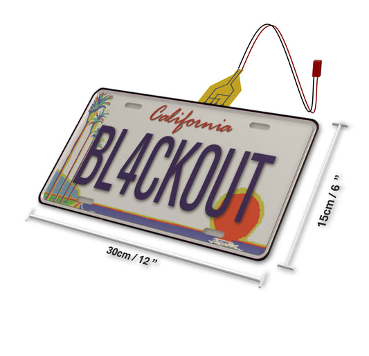 Blackout Plate Cover - North America Car - Replacement Glass
