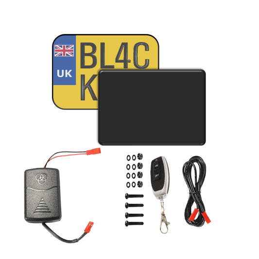 Blackout Plate Cover - EU Standard Motorcycle (22.8x17.8cm) SOLD OUT (PRE-ORDER)